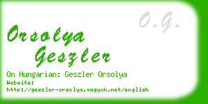 orsolya geszler business card